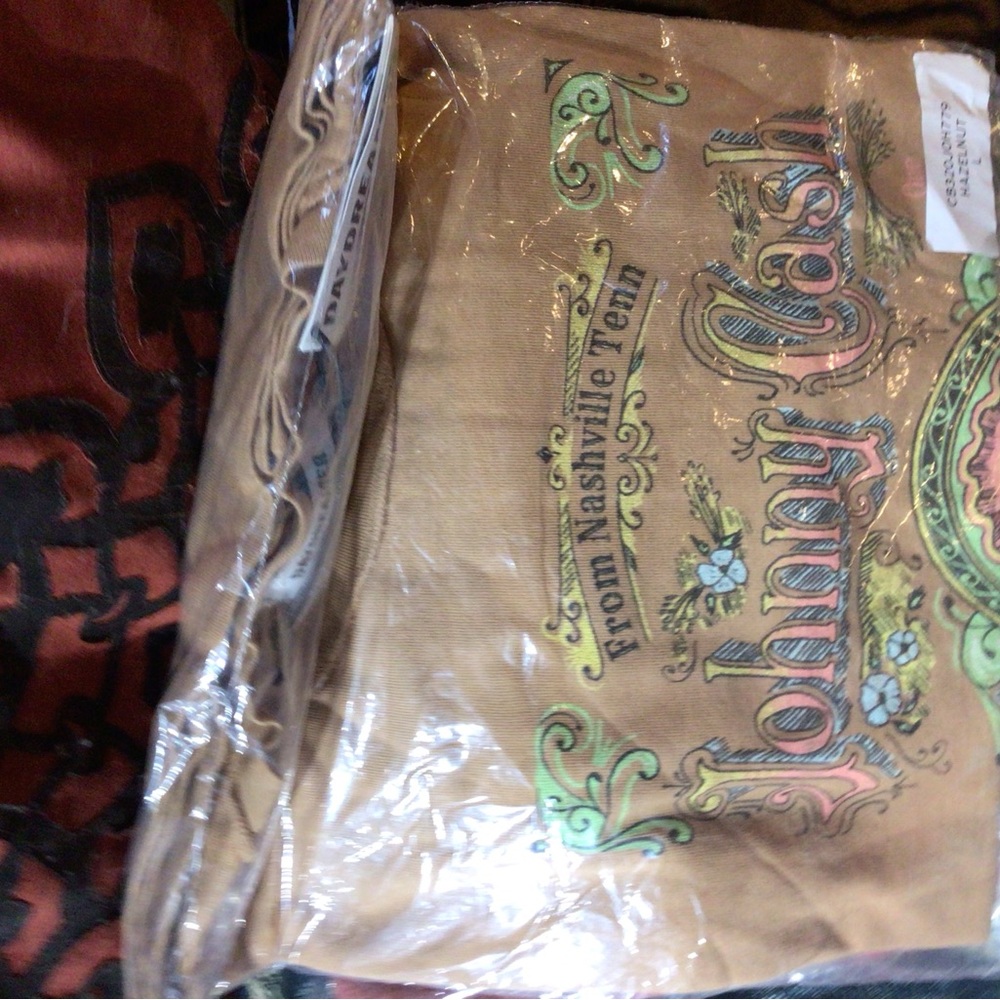 NEW! DAYDREAMER Johnny Cash Tan Short-Sleeve Graphic Tee - Picture 4 of 6